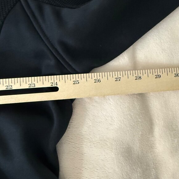 Spyder Mens XXL Quarter-Zip Pullover Long Sleeve Fleece Jacket Spider Logo Black - Picture 13 of 14